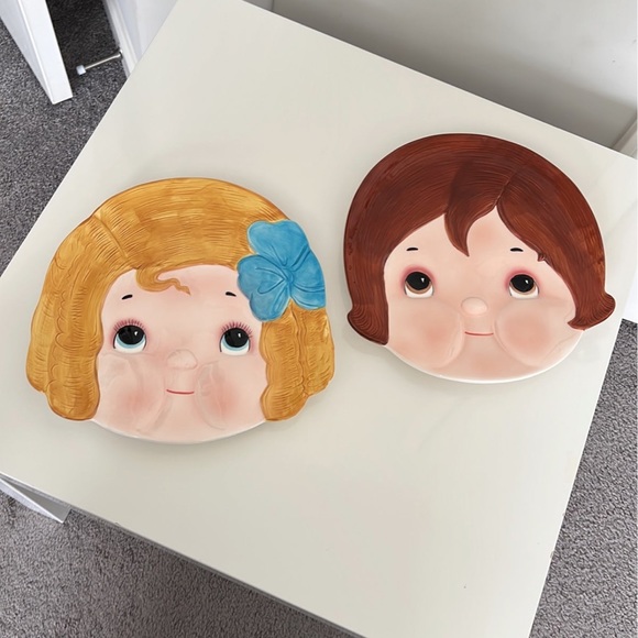 House of Global Art Dolly Dingle & Billy Bumps Face Plates Grace Drayton - Picture 1 of 10
